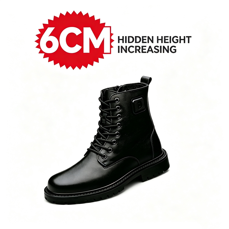 Men'S Shoes Increase Height - Men 6cm Hidden Height Increasing Leather