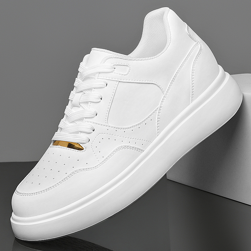 Men Solid Faux Leather Skate S - Men'S Shoes Increase Height review and price